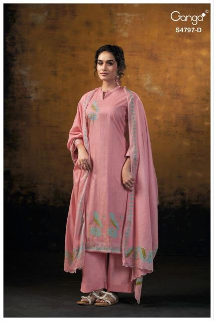 Ganga lishika 4797 wholesale cotton dress materials online shopping